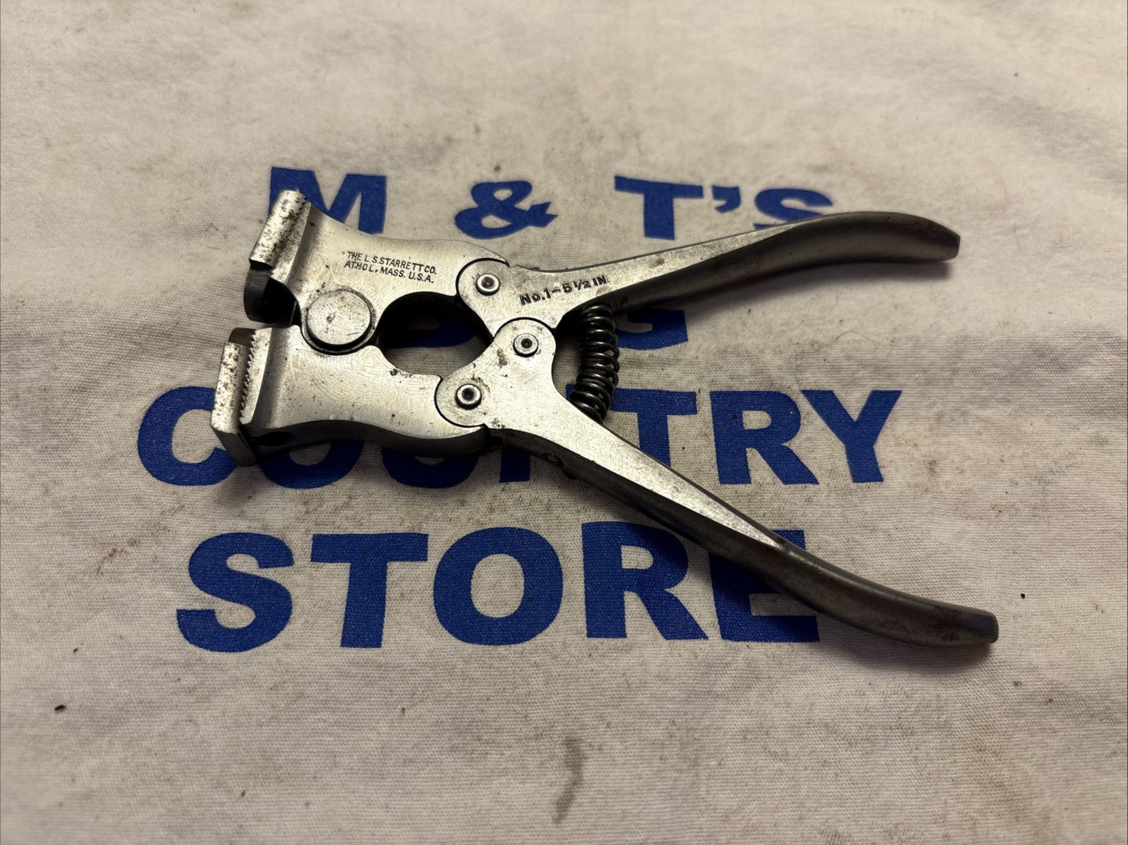 Vintage L.S. Starrett USA 5-1/2" End Cutters Nippers Jaws Guitar Frets No.1