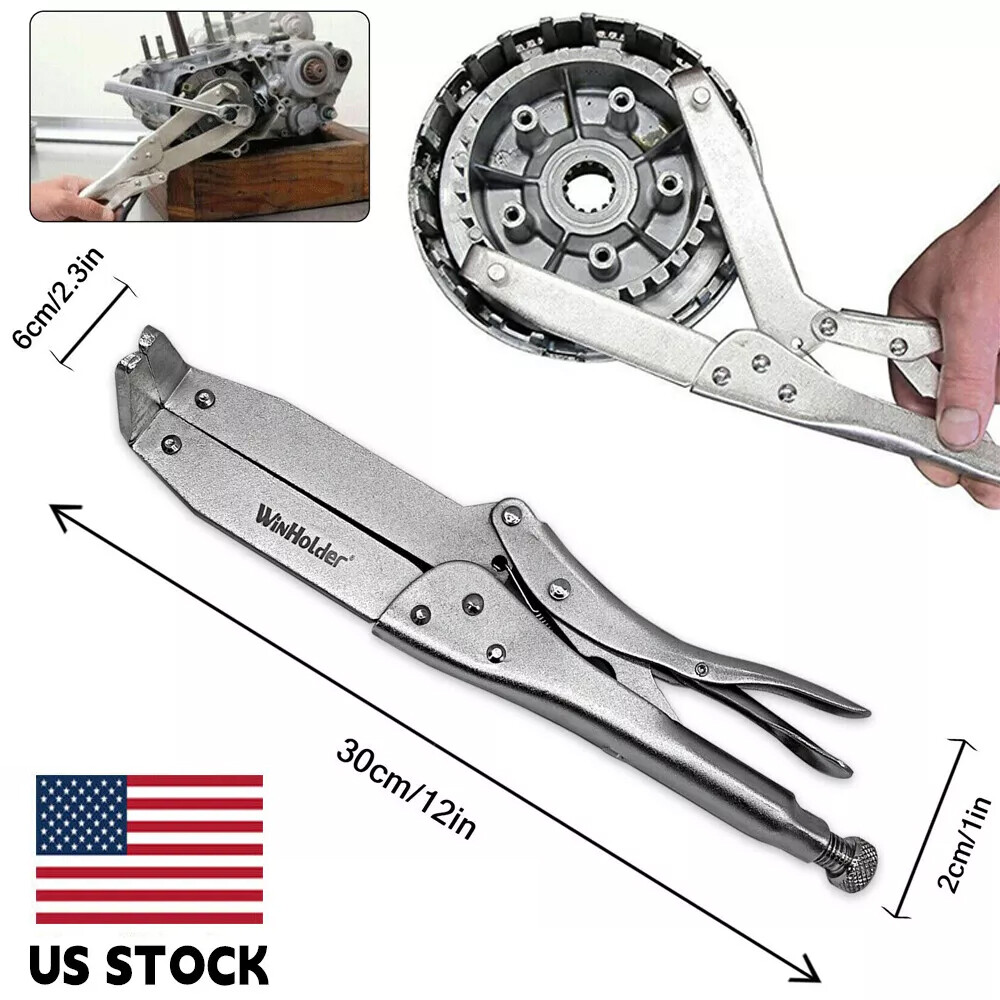 Motorcycle Clutch Hub Basket Holder Flywheel Holding Hand Tool Lockable Clamp US