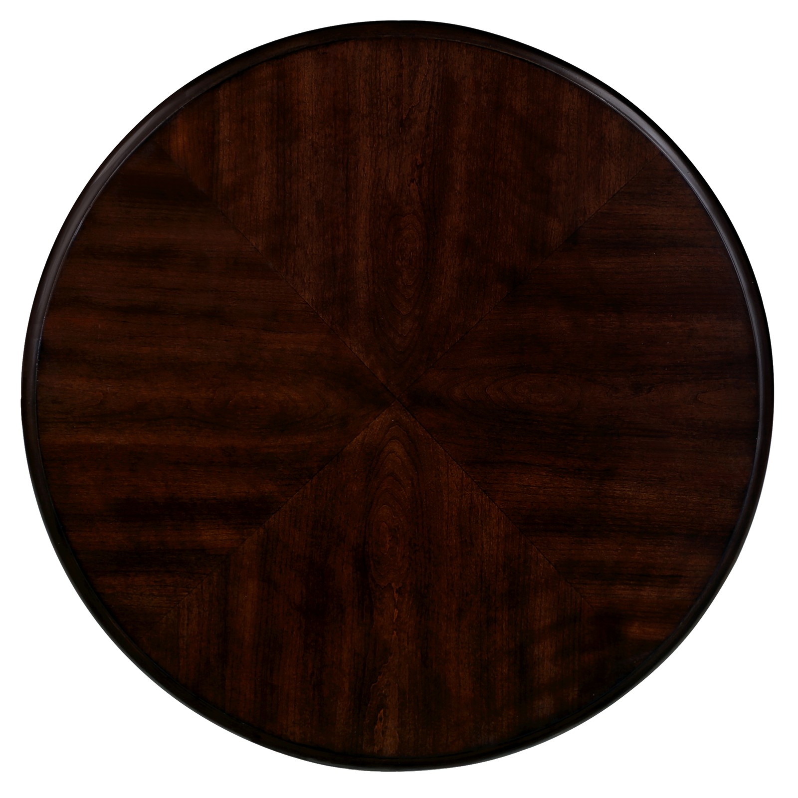 22'' Two Tone Round End Table,Solid Wood Sofa Side Table with Shelf,Living Roo