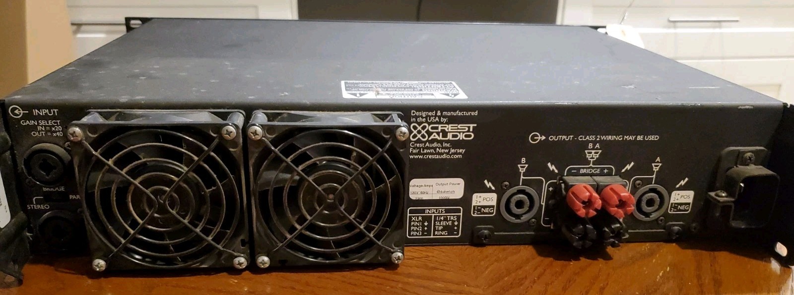 Crest Audio Pro 7200 2-Channel Power Amplifier Tested