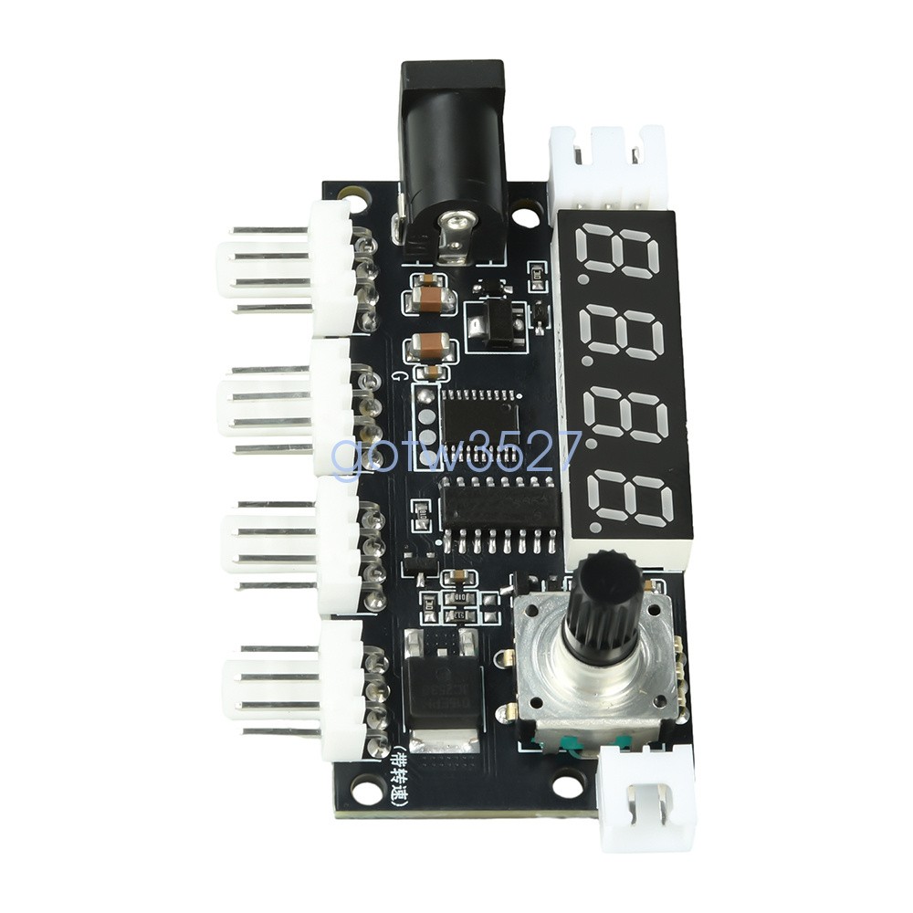 DC5-24V 5A Digital PWM Speed Motor Controller Temperature Control+10K NTC Sensor