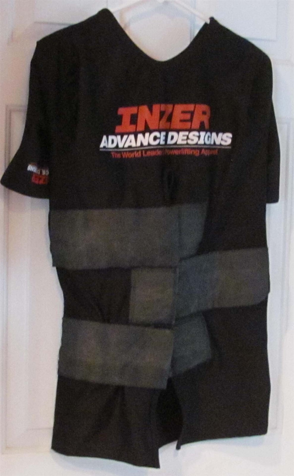 Inzer EHPHD Bench Shirt Size 56 Black 3/4 Open Back w/3 Straps (3" run on back)