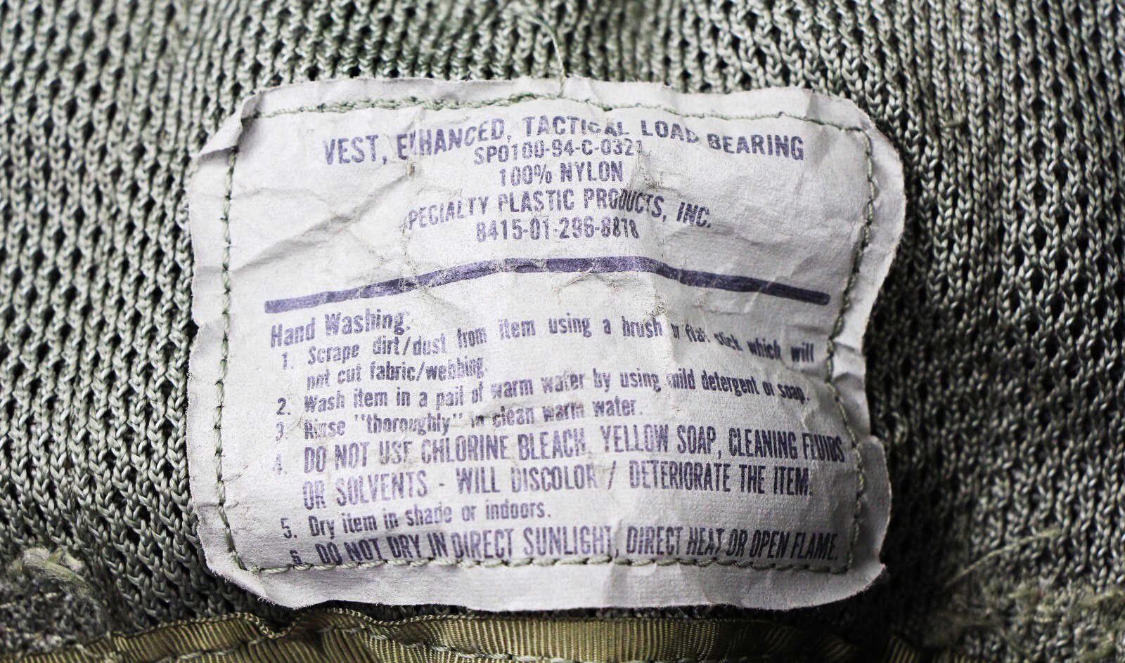 US Military Surplus Vest Enhanced Tactical Load Bearing w/ Pouches (B)