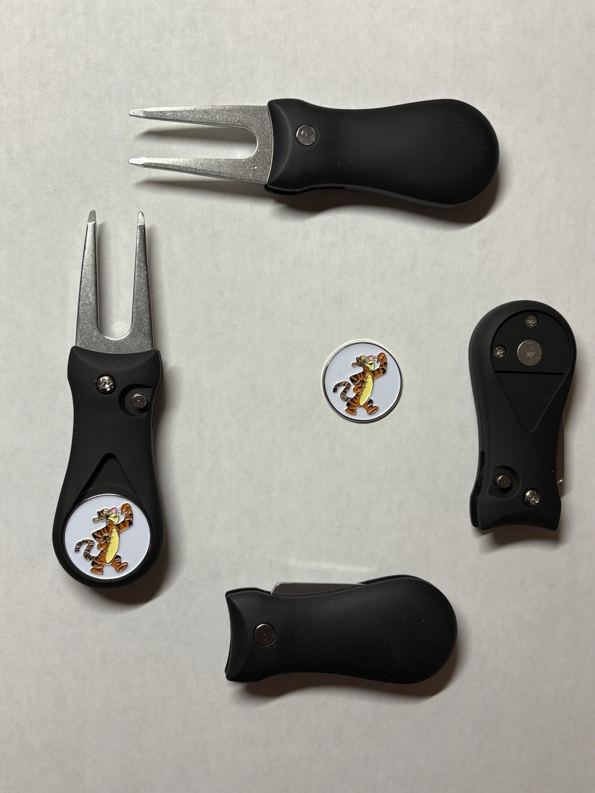 (1)  Switchblade Golf Divot Tool & (1) Winnie The Pooh 'Tigger' Coin Golf Marker