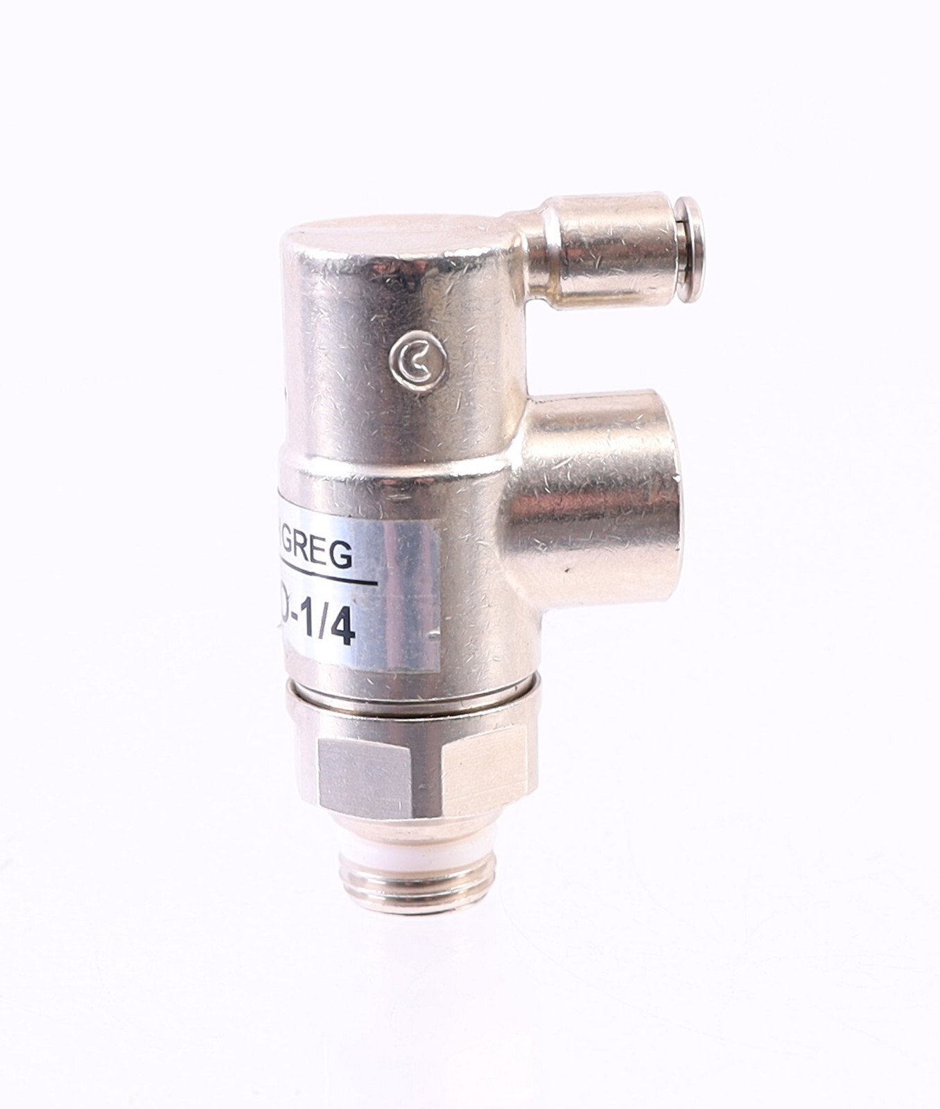 TECHGREG UBO-1/4 Stop valve, bi-directional, 1/4, pilot pipe Ø4mm ! NEW !