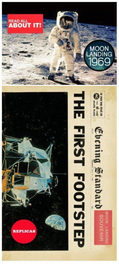 Moon Landing 1969 Replica Newspaper