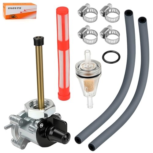 Fuel Valve Switch Petcock W/Lines + Fuel Filter For Honda VTX 1300 VTX1300