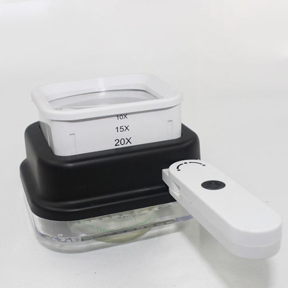 Low-light Conditions Folding Magnifier Detachable Scale Compact Design