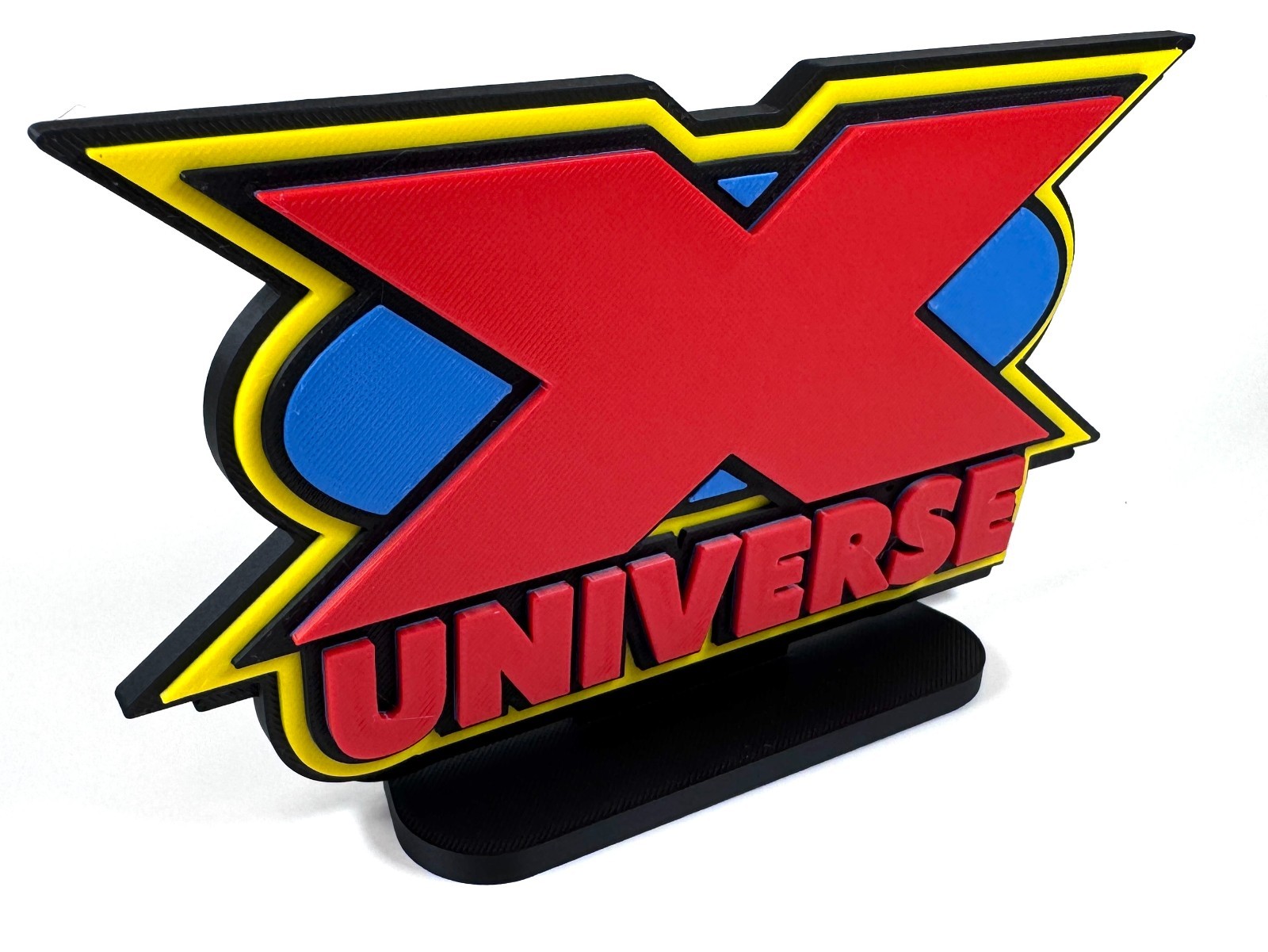 X Universe 3D Printed Freestanding Logos