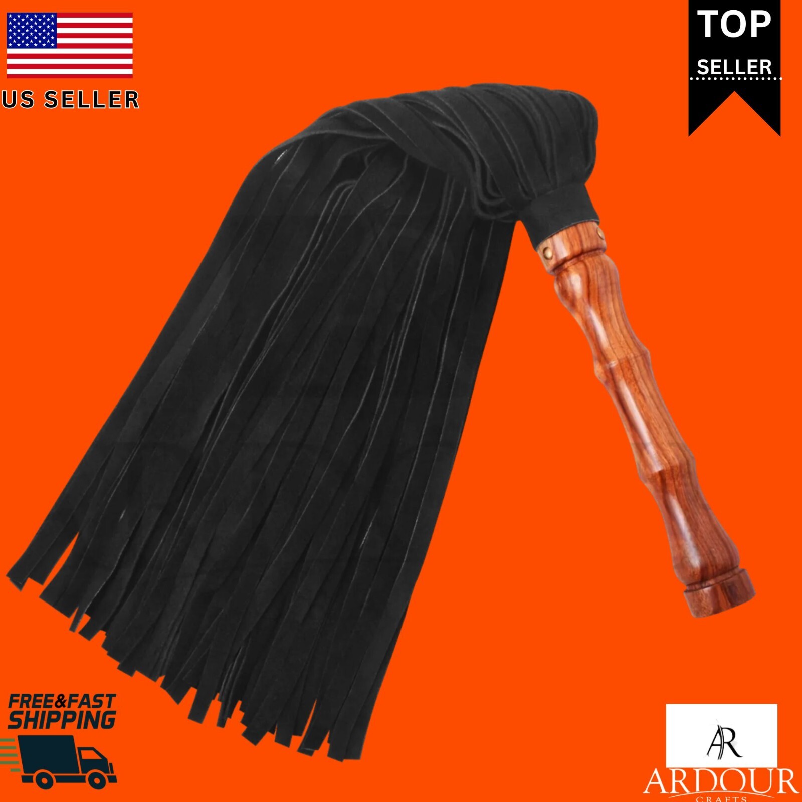Genuine Cow Hide Thick Leather  Flogger 50 Tails Heavy & Thuddy impact Whip