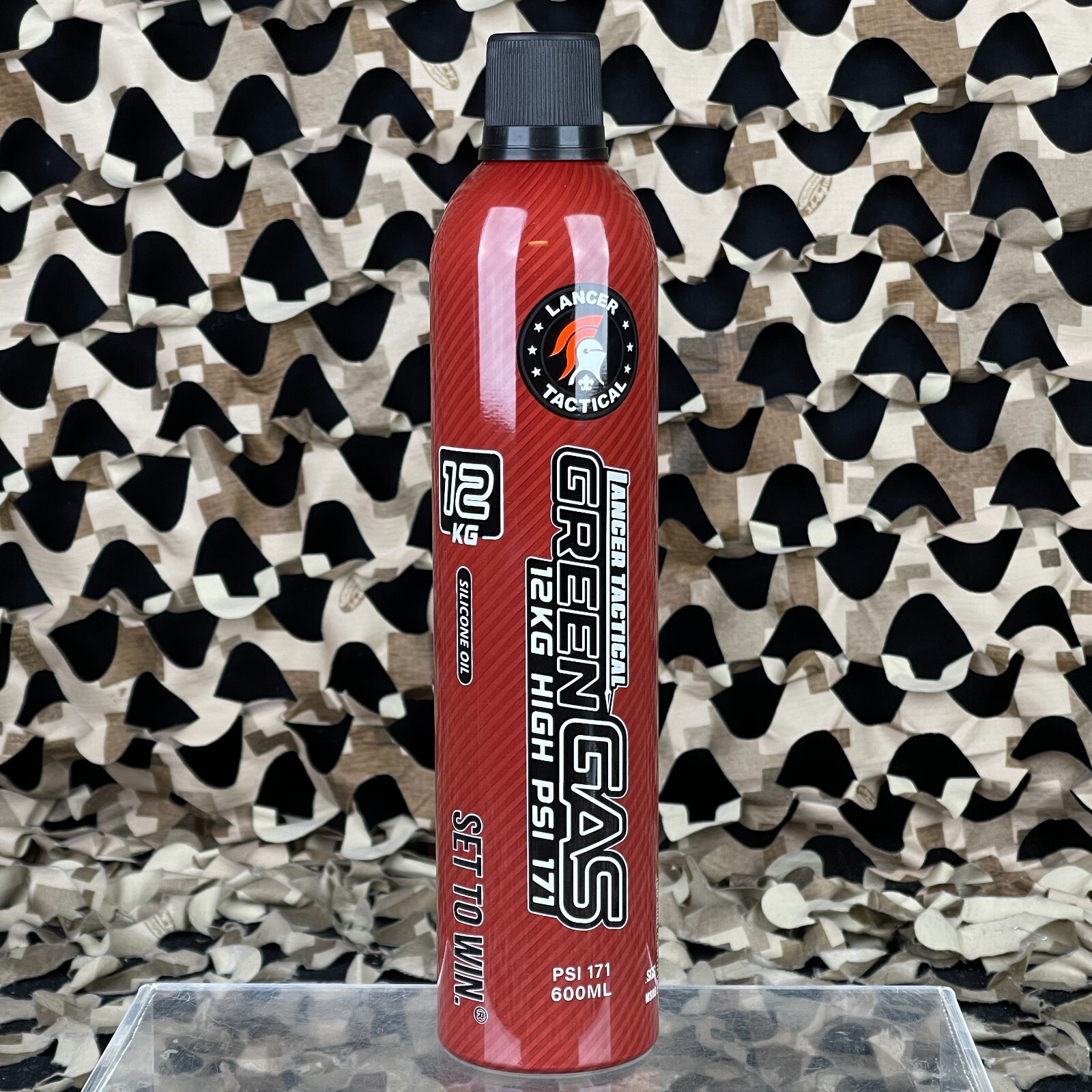NEW Lancer Tactical 600ml High PSI Green Gas w/ Oil (LT-12KG-OIL)