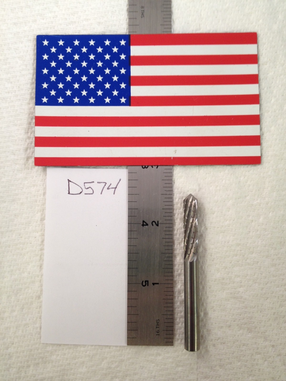 1 NEW 1/4" (.250) SHANK CARBIDE ROUTER BURRS CUTS FIBER GLASS DRILL POINT {D574}