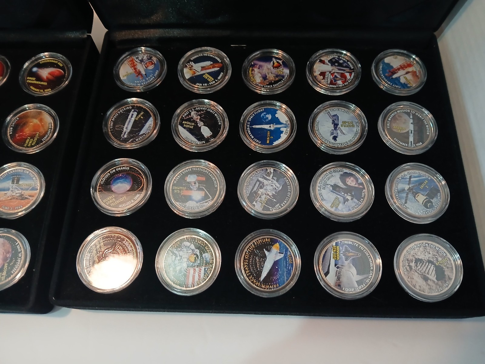Kennedy Half Dollar coins Space Program commemorative painted collectabel coins