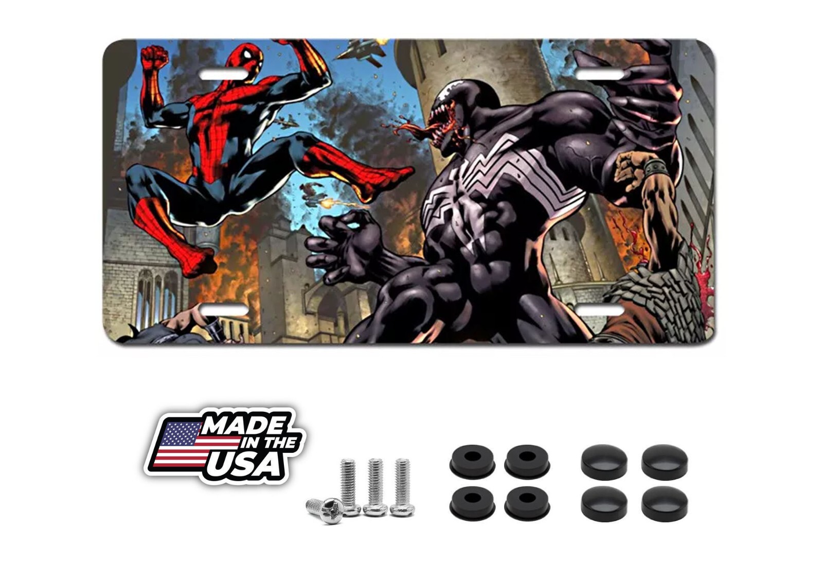 Venom Spiderman Marvel License Plate Auto Truck Car Tag Comic