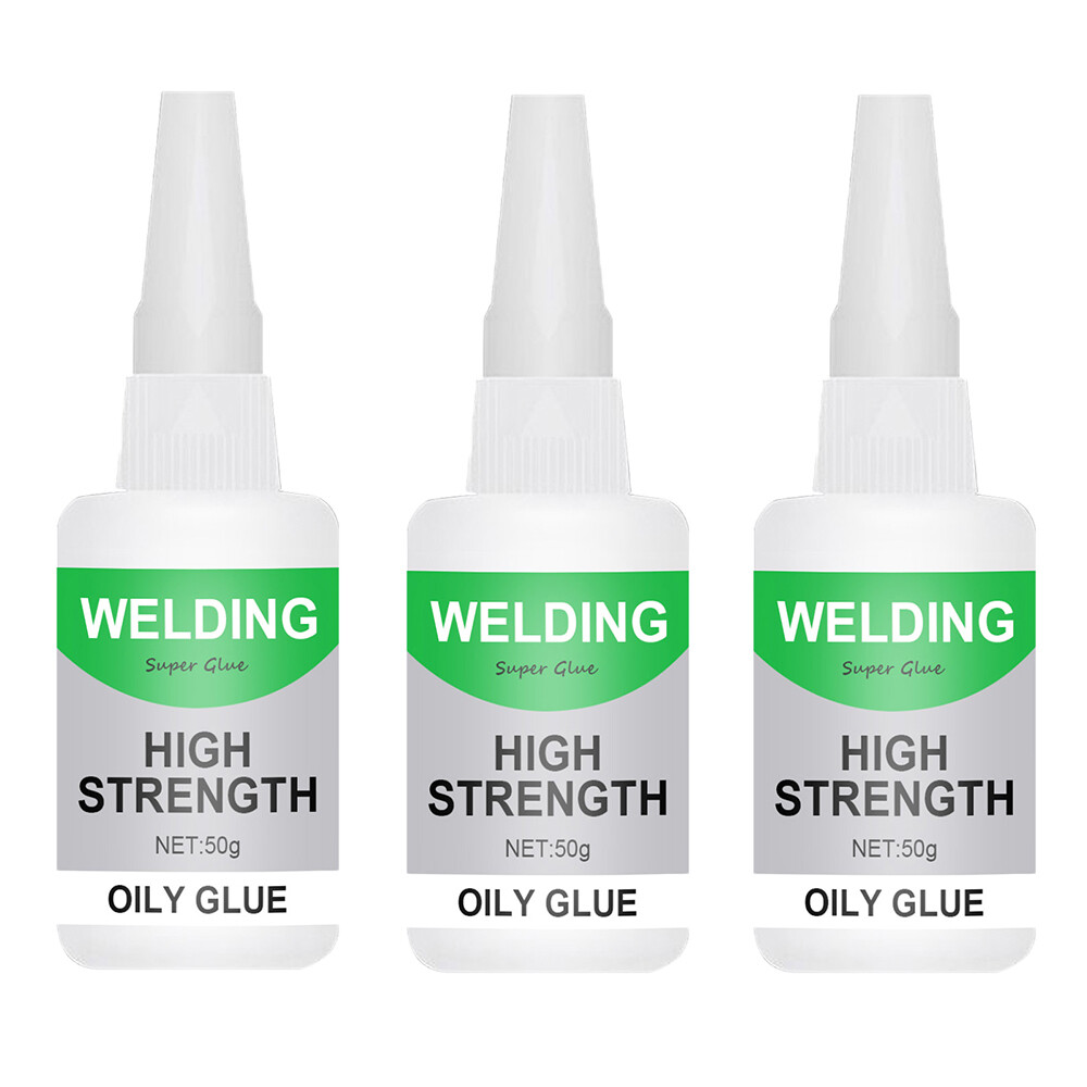 3PCS Multifunctional Welding High-Strength Oily Glue Universal Super Glue 50ml