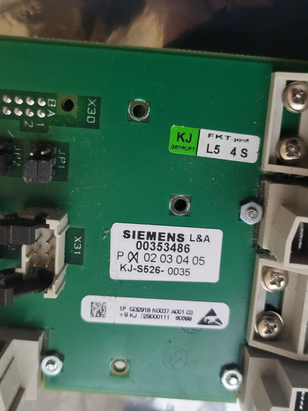 SIEMENS 00353486 G32918-N0037-U021-03 CIRCUIT BOARD (R4S3.3B5)