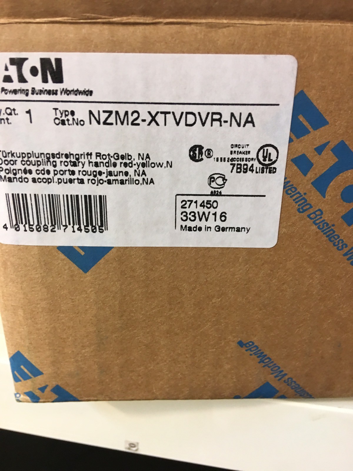 NZM2-XTVDVR-NA     EATON/ MOELLER     CIRCUIT BREAKER HANDLE-US STOCK