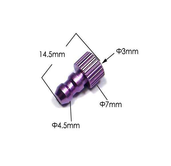2*Aluminum Alloy Oil Tube Plug Gasoline Metal Pipe Stopper Grease Dot Fuel Tank