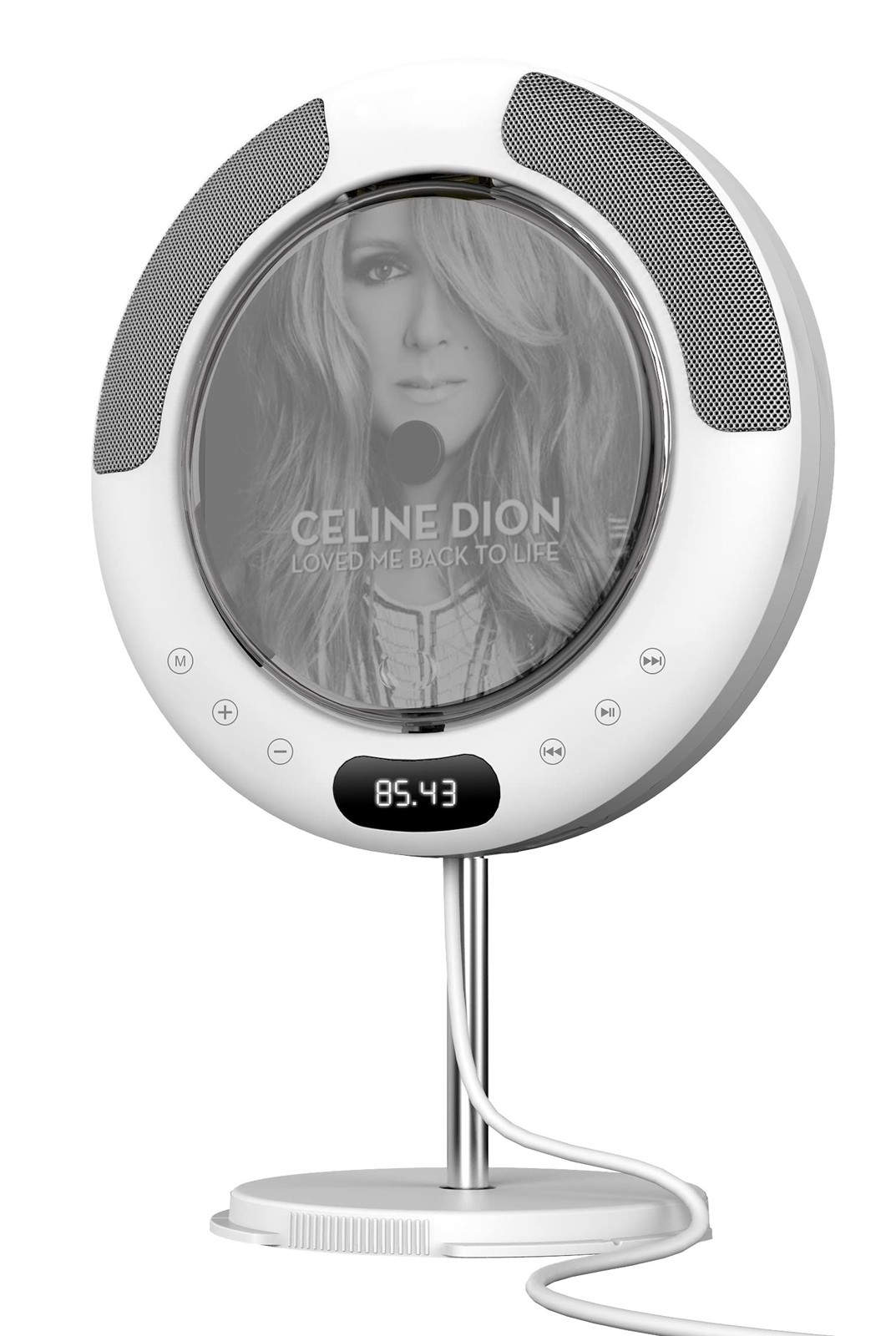 Portable CD Player with Bluetooth, FM Radio, Wall Mounted and Desk Stand CD M...