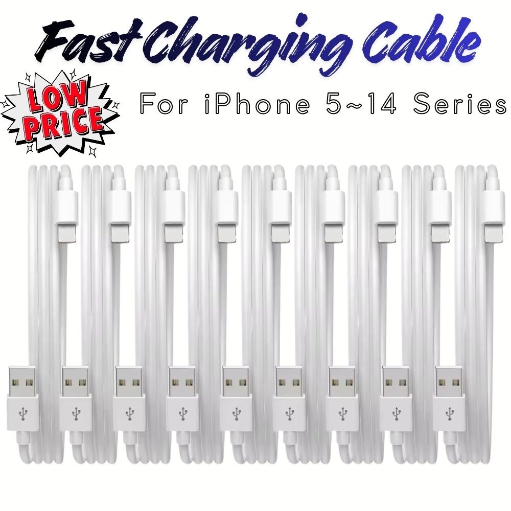 Lot USB CarPlay Charger Fast Charging Cable For iPhone 14 13 12 11 Pro Max XR 8