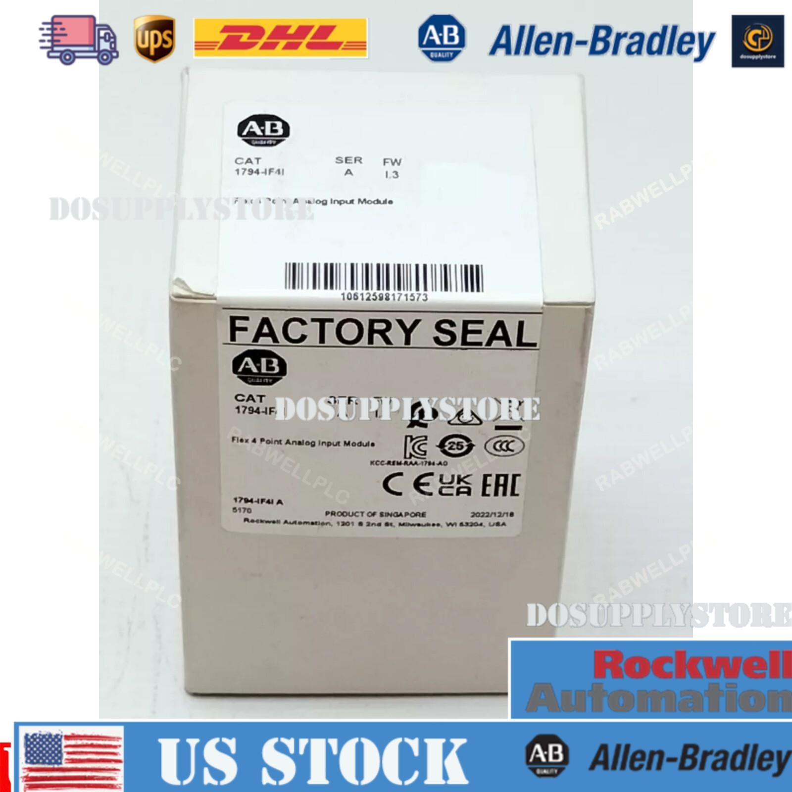 Allen Bradley 1794-IF4I Flex 4 Point Analog Input Module AB 179-IF4I US Free Tax