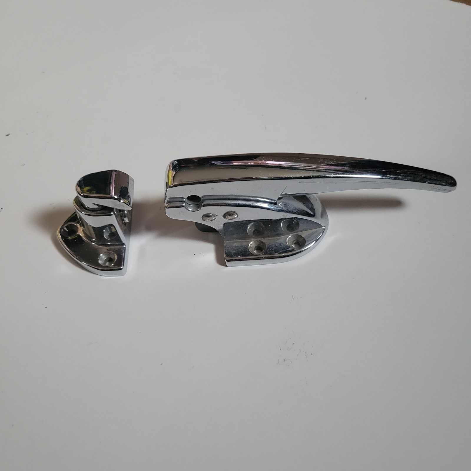 Vintage Kason 930 Latch & Keeper Set Chrome Walk-In Cooler Refrigerator Door