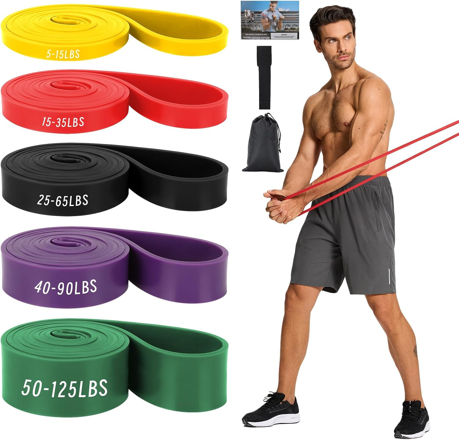 Non Latex Resistance Bands Pull up Assistance Bands Exercise Bands Resistance
