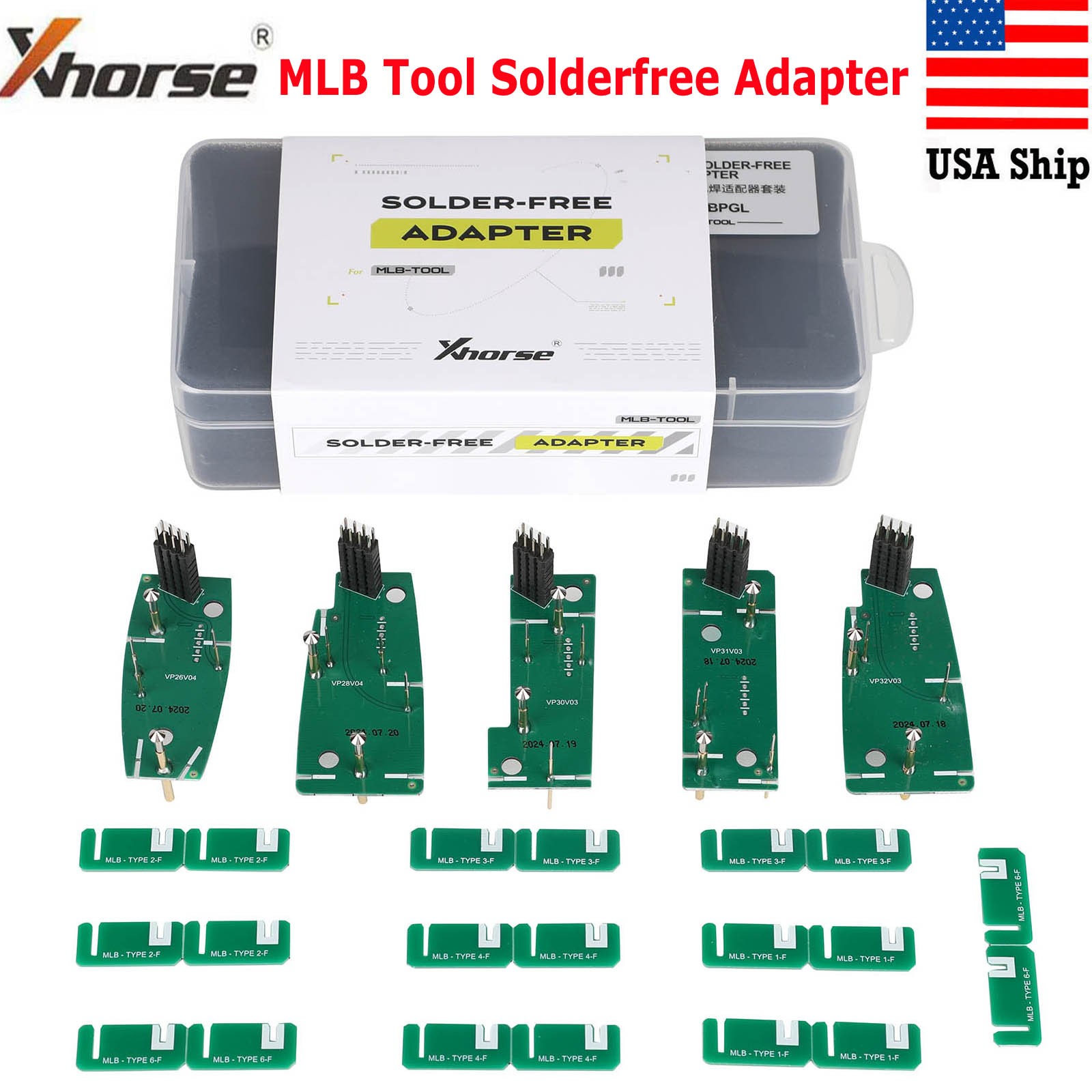 Xhorse XDMLBPGL MLB Tool Solder-free Adapter Kit Work for MLB Tool