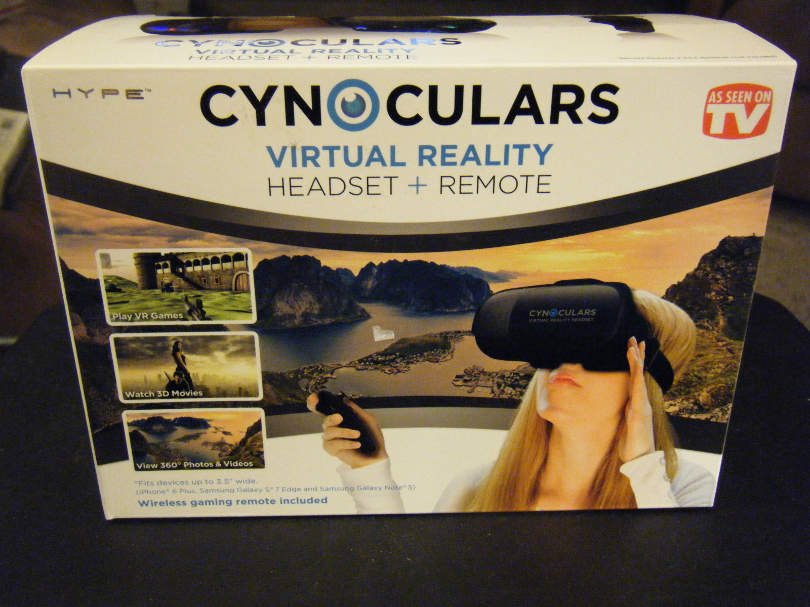 Hype Cynoculars Virtual Reality Headset + Remote - Brand New!!!!