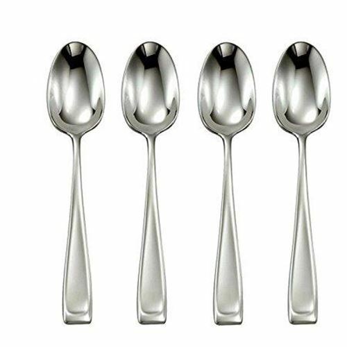 Oneida Moda Dinner/Soup Spoons Set of 4 - All Glossy Handle 7" Long