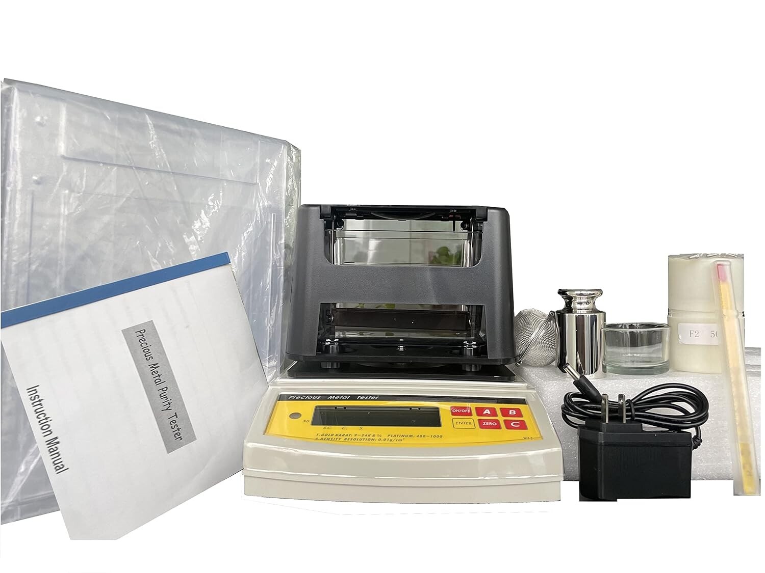 Gold Purity Analyzer Gold Densimeter with 2000g Density Resolution 0.001g/cm3