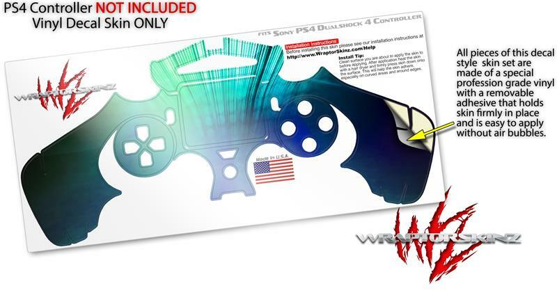 Skin for Sony PS4 Controller Bent Light Seafoam Greenish