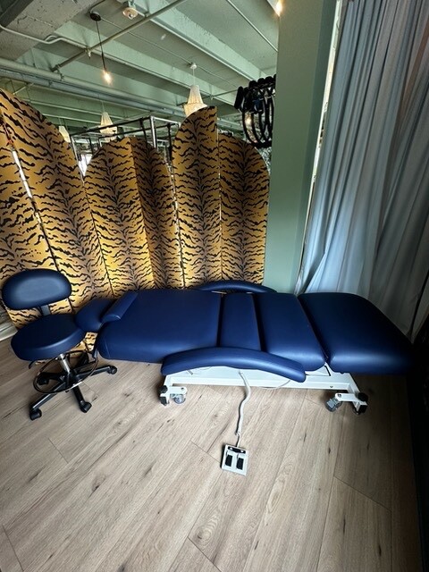 EquiPro Massage Bed and Stool Navy