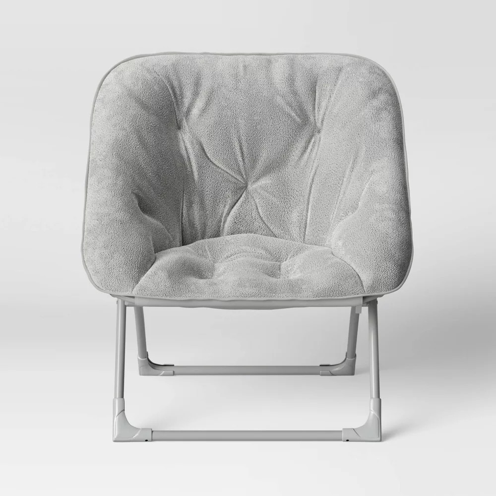 Folding Dish Chair Gray - Pillowfort