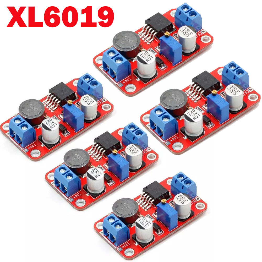 5x XL6019 Boost Converter 5A DC Voltage Step Up Modules Over-Current Protection