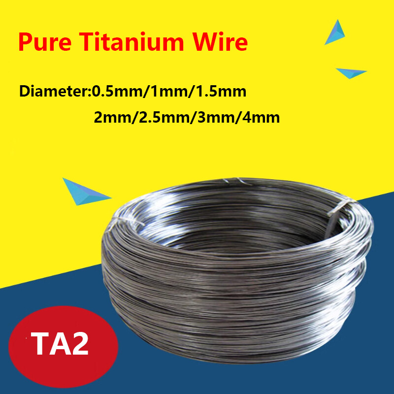 Diameter 0.5/1/1.5/2/2.5/3/4mm Pure Titanium Wire Ti TA2 Metal Line DIY Material