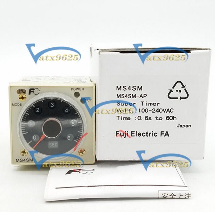 ONE FUJI MS4SM-AP 100-240VAC Multi-Mode Relay Timer New