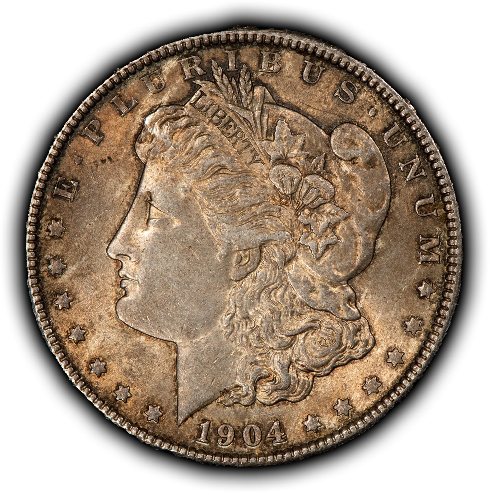 1904 $1 Morgan Silver Dollar - Original Toning - AU/UNC - SKU-D7883