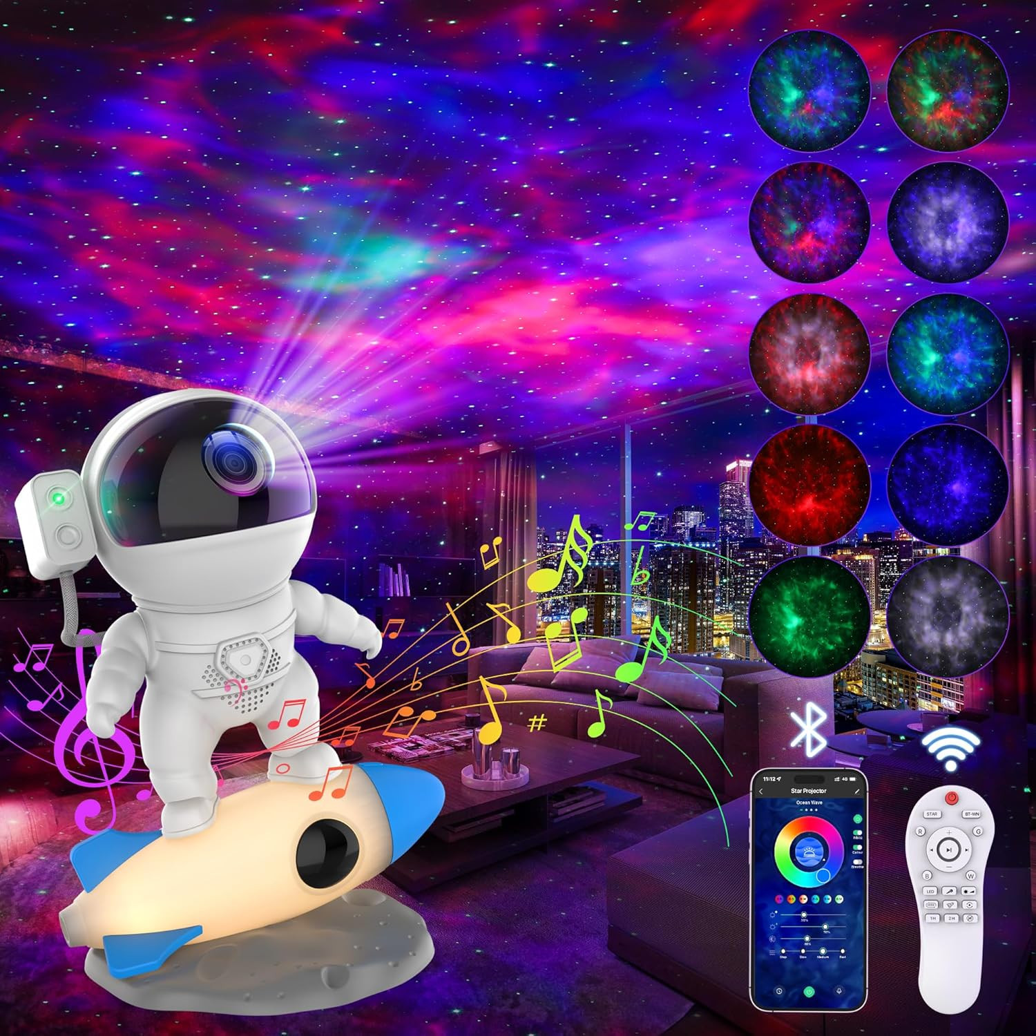 Astronaut Galaxy Projector for Bedroom, Star Projector Galaxy Light with App & R