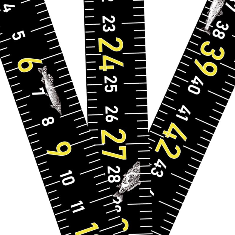 Fishing Ruler for Boat 51" Self-Adhesive Fish Measuring Decals (3 Pack) Water...