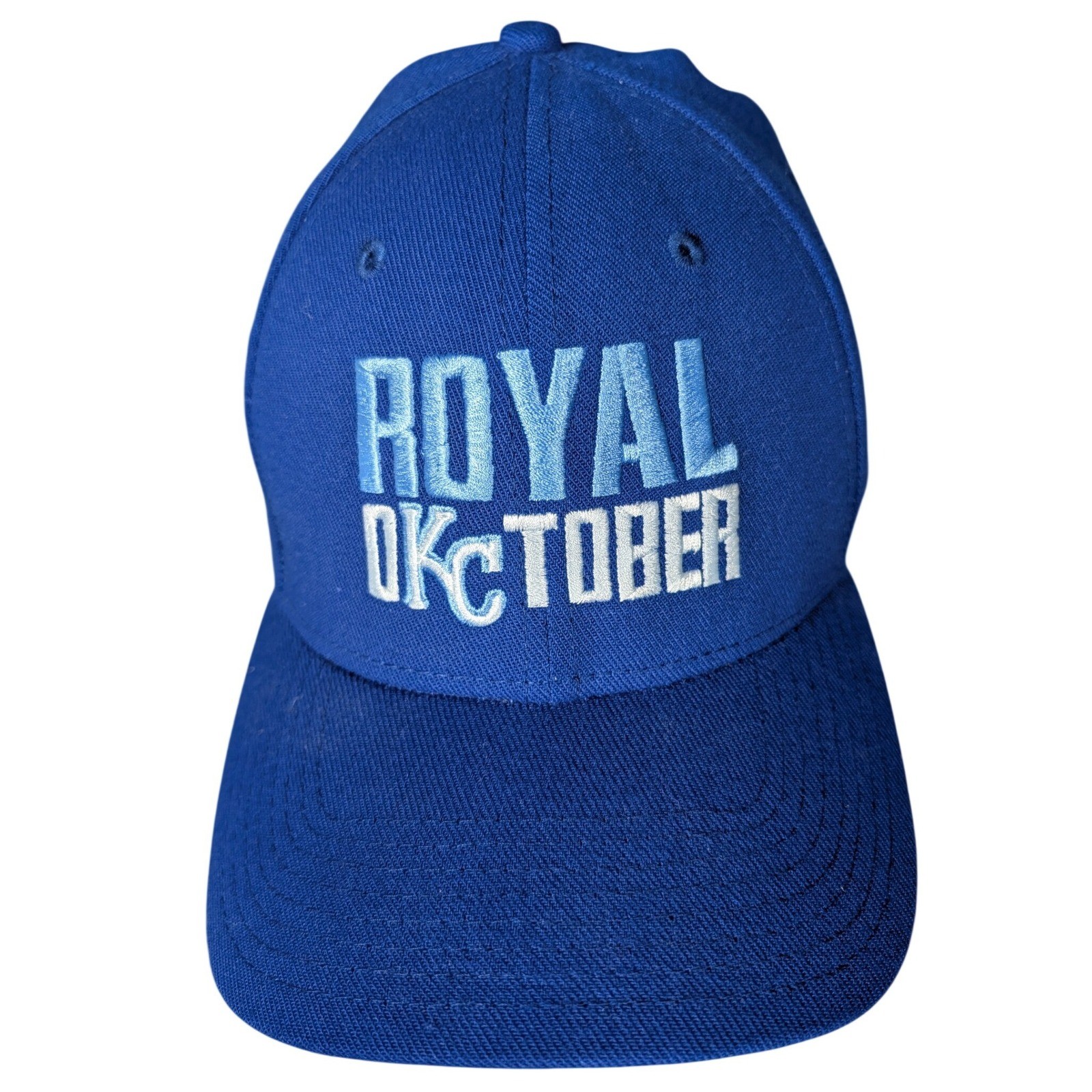 New Era Kansas City Royals Royal October 39THIRTY Flex Fit Hat Medium Large
