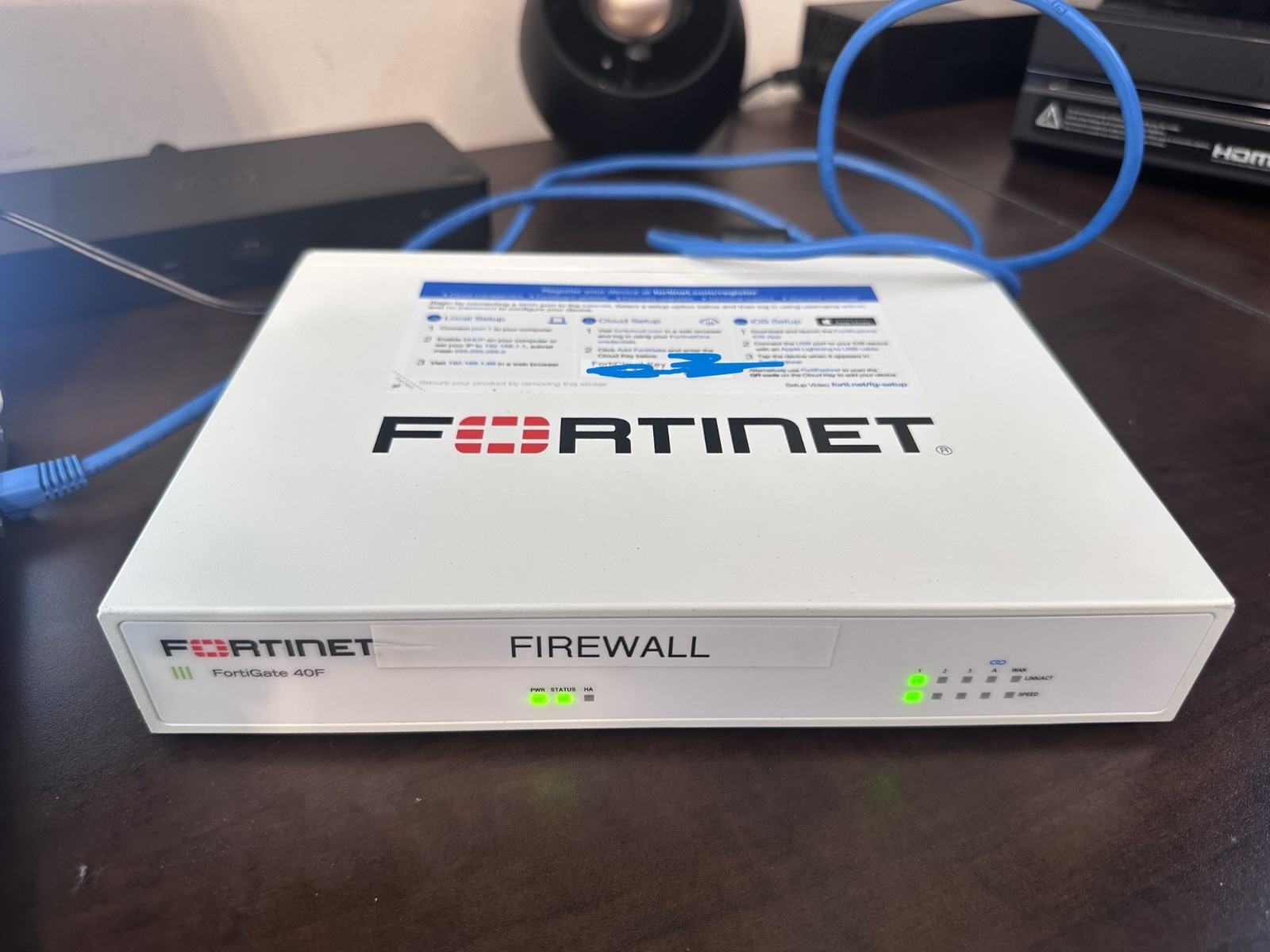 Fortinet FortiGate FG-40F Next Generation Firewall Factory Reset Tested Mint