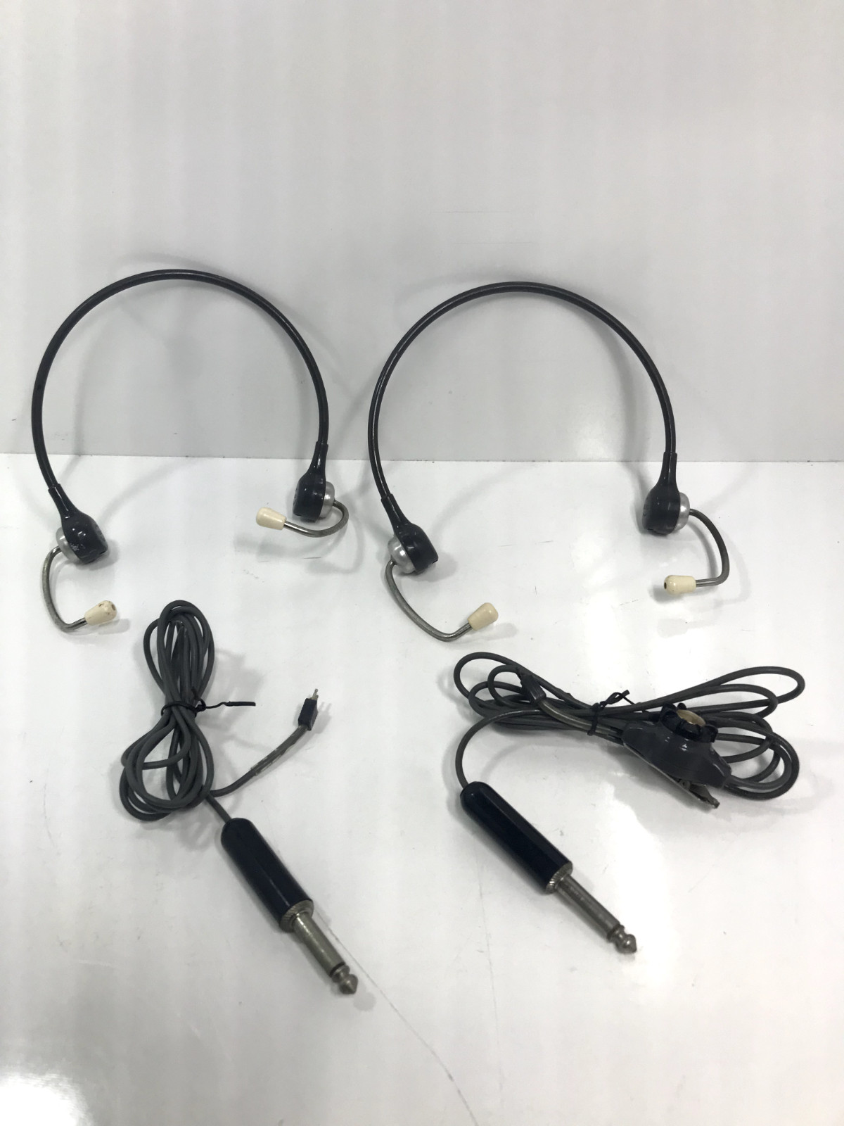 Lot of 2 Vintage 1970's Telex Headset Intercom Aviation Pilot CAATC 3R2-1B