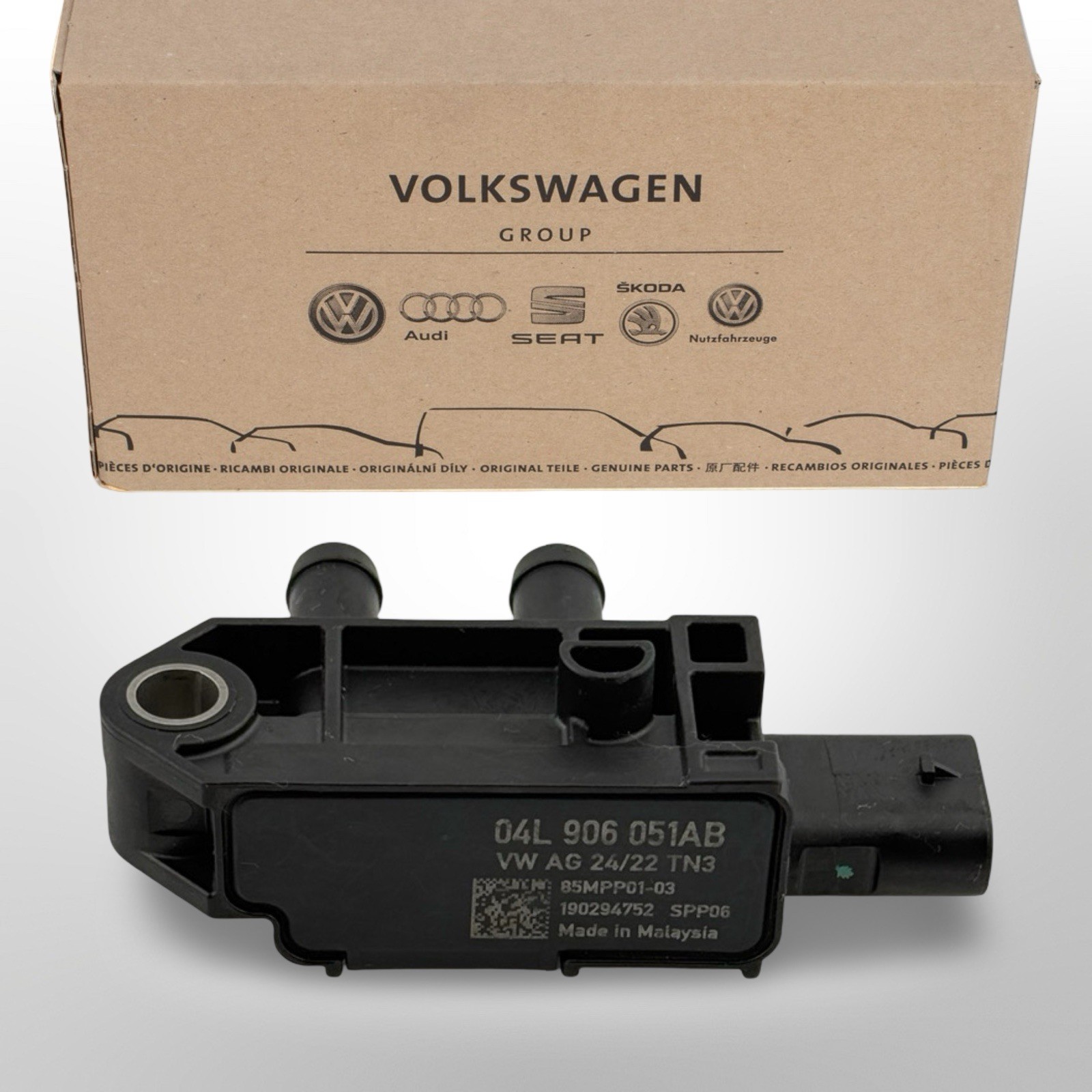 GENUINE VW EXHAUST PRESSURE SENSOR 04L906051AB / F / G / L / M / R 1.6 2.0 TDI