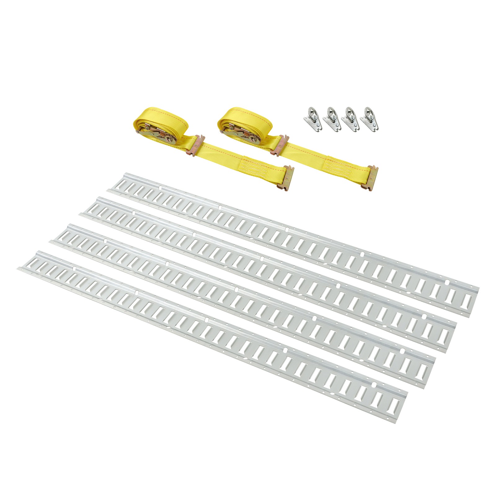 LABLT 12 Pack 5' E Track Tie Down Rail System Galvanized Secure Cargo For Vans