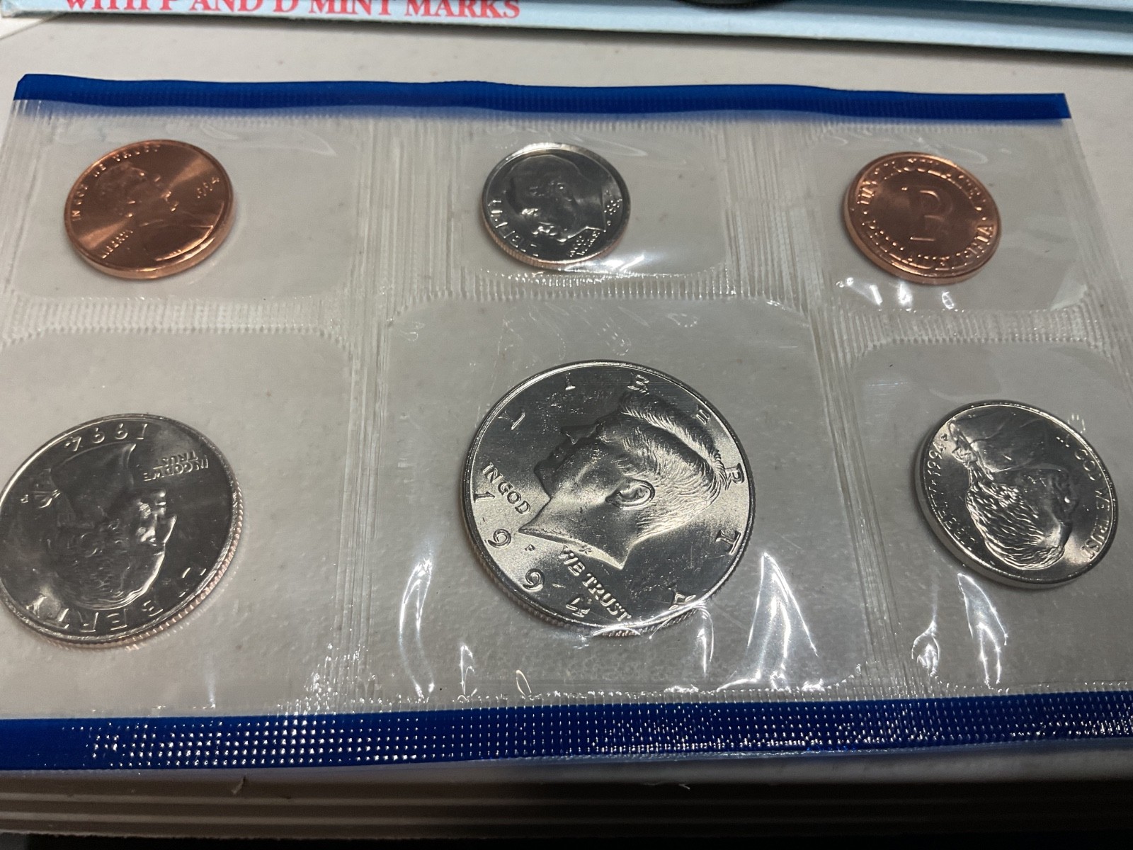 1994 Uncirculated Coin Set U.S OGP & Specifications Chart only 4 sets available