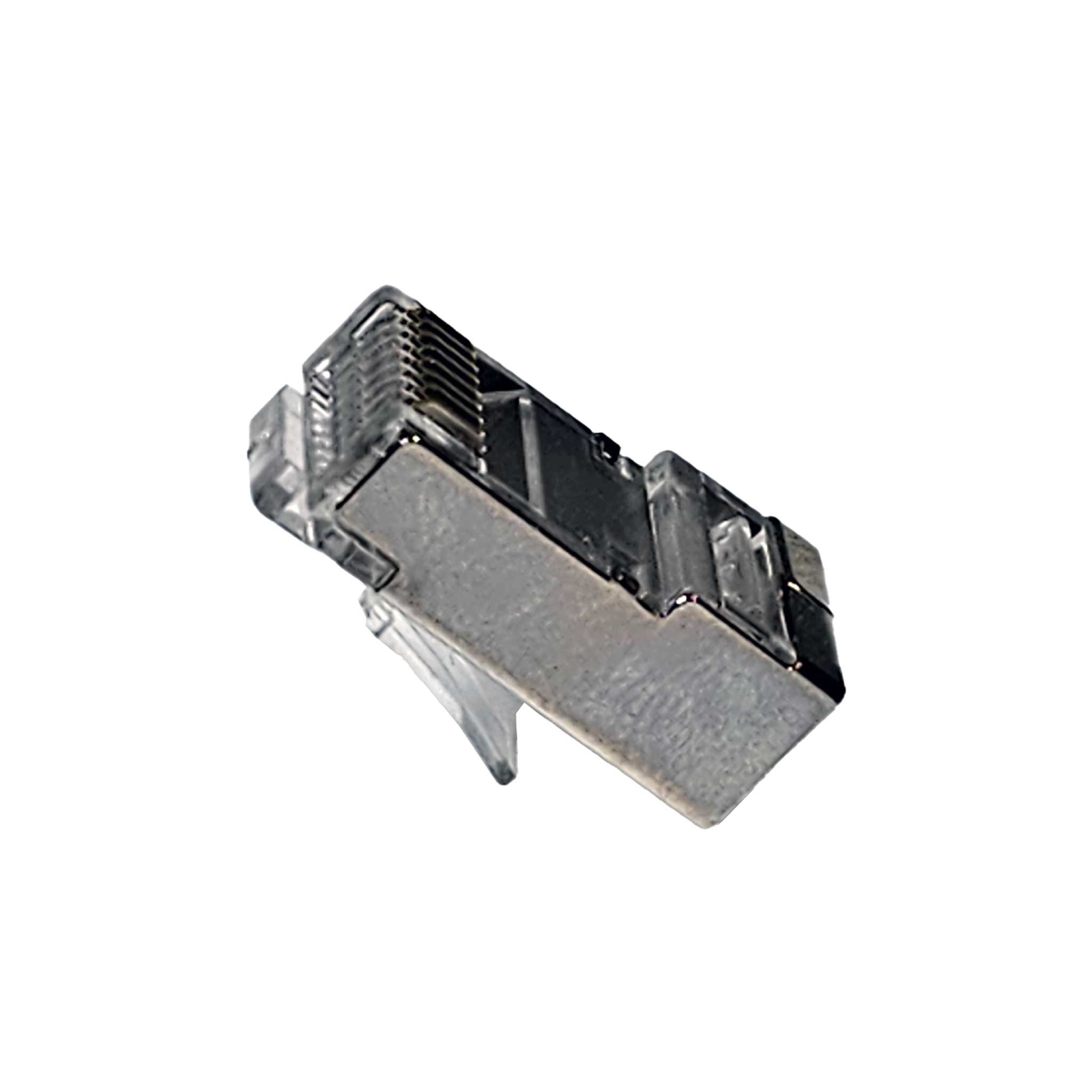 CAT6/CAT6A RJ45 8P8C Pass Through Modular Plug shielded connector, 100pcs