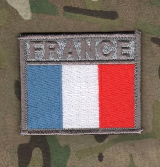 NATO ISAF AFGHANISTAN JOINT SP OPS CMD ALLIED COALITION vêlkrö CAMO FLAG: FRANCE