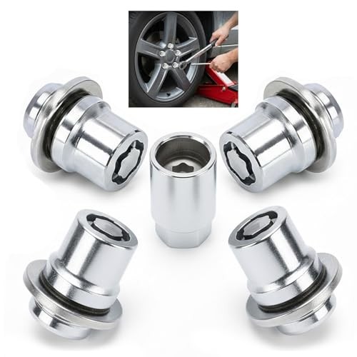 Wheel Lock Lug Nuts M12 x 1.5 Compatible with Toyota Camry Corolla Chrome