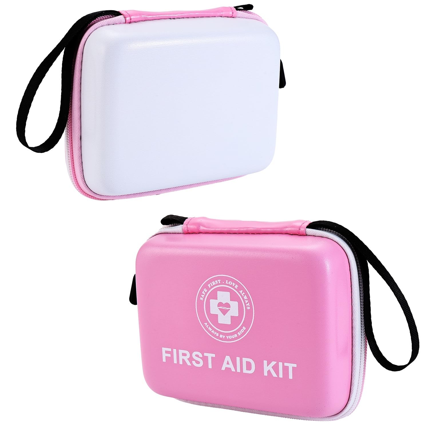 Small First Aid Kit - 165 Piece Dual-Color Emergency Medical Kit with Hard Sh...